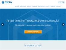 Tablet Screenshot of enetix.ro